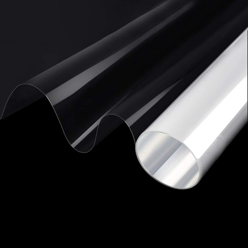 MEGICOLIM 4mil 0.1mm Clear Security and Safety Window Film Shatterproof Glass Protective Vinyl Adhesive UV Blocking Explosion-Proof Tranparent Film, 35.4Inch x 10Feet - Image 1